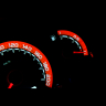 Комбинация приборов в стиле "Drive Active" (красная, 2 окна, красные стрелки) ВАЗ 2110-12, 2113-15, Лада Нива 4х4, Шевроле Нива, Нива Тревел