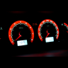 Комбинация приборов в стиле "Drive Active" (красная, 2 окна, красные стрелки) ВАЗ 2110-12, 2113-15, Лада Нива 4х4, Шевроле Нива, Нива Тревел