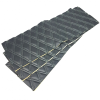 Вставки в дверные карты (70х30 см) "Ромбы" (эко-кожа с двойной (серой) строчкой) (3 шт.) УЦЕНКА