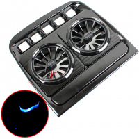 Сопло центральное в стиле AMG для ВАЗ 2110, 2111, 2112 (европанель) (синяя подсветка)