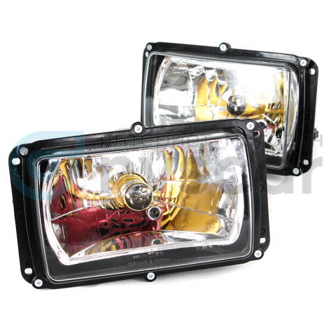 Фары передние с линзами H4 МАЗ, КамАЗ, ГАЗ, УАЗ