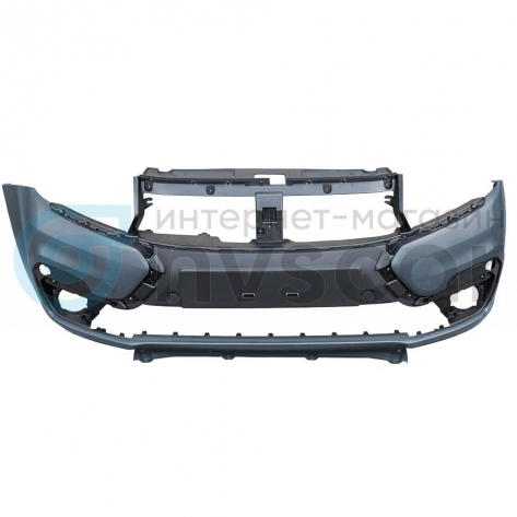 Бампер передний оригинальный под ПТФ "ППИ" Лада Ларгус ФЛ (Борнео 633)