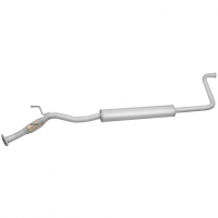 Резонатор (глушитель дополнительный) с бочкой Лада Веста, Веста NG (с 2018г.) (с гофрой) (алюминизированная сталь) (VS001120002084)