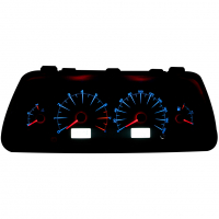 Комбинация приборов "иглы" (синяя, 2 окна, красные стрелки) ВАЗ 2110-12, 2113-15, Лада Нива 4х4, Шевроле Нива, Нива Тревел