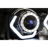 Фары передние BI-LED с ДХО в стиле BMW Лада Калина (черные)