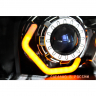 Фары передние BI-LED с ДХО в стиле BMW Лада Калина (черные)