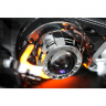 Фары передние BI-LED с ДХО в стиле BMW Лада Калина (черные)