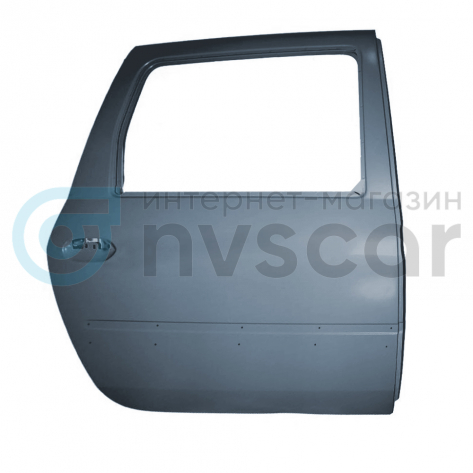Задняя Оригинальная дверь под стекло правая под молдинг Лада Ларгус (Борнео 633)