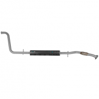 Резонатор (глушитель дополнительный) с бочкой "LECAR" Лада Веста, Веста NG (до 27.12.2017 г.) (с гофрой) (LECAR018612702)