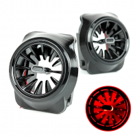 Боковые сопла панели приборов в стиле AMG для ВАЗ 2110, 2111, 2112 европанель (красная подсветка)