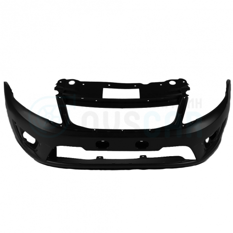 Бампер передний под ПТФ "Кампласт" Лада Гранта лифтбек (Черный трюфель 651)