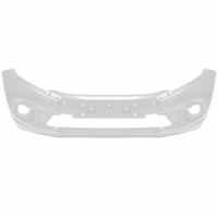 Бампер передний под ПТФ "Кампласт" Лада Гранта ФЛ (Белое облако 240)