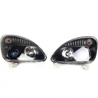 Фары передние с линзой BI-LED Газель Бизнес (черные)