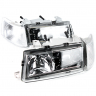 Фары передние BI-LED (хром) ВАЗ 2110, 2111, 2112 (белый повторитель) Фары передние BI-LED (хром) ВАЗ 2110, 2111, 2112 (белый повторитель)