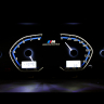 Комбинация приборов в стиле "BMW M" (синяя, 2 окна, белые стрелки) ВАЗ 2110-12, 2113-15, Нива 4х4, Шевроле Нива, Нива Тревел