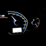 Комбинация приборов в стиле "BMW M" (синяя, 2 окна, белые стрелки) ВАЗ 2110-12, 2113-15, Нива 4х4, Шевроле Нива, Нива Тревел