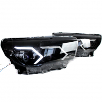 Фары передние Black в стиле AMG c 4-мя BI-LED 1.8 линзами и ДХО Лада Веста (черные)