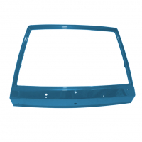 Оригинальная дверь (крышка) багажника ВАЗ 2108, 2109, 2113, 2114 с отверстиями (Аквамарин 460)