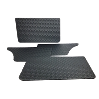 Обивки дверей (карты) (эко-кожа) "Соты" ВАЗ 2101-2107 (с цветной прострочкой)