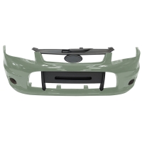 Бампер передний под ПТФ Лада Калина Спорт (Колумбийская зелень 322)