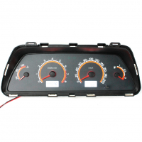 Комбинация приборов (оранжево-белая, 2 окна, красные стрелки) ВАЗ 2110-12, 2113-15, Лада Нива 4х4, Шевроле Нива, Нива Тревел