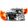 Фары передние BI-LED (хром) ВАЗ 2110, 2111, 2112 (оранжевый повторитель)