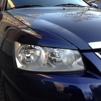 Реснички фар "Двойные" Лада Приора (неокрашенные)