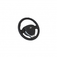 Руль с муляжом подушки в эко-коже Лада Приора-2, Калина-2, Гранта ФЛ (вставка серебро)