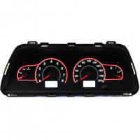 Комбинация приборов "волна" (красная, 2 окна, красные стрелки) ВАЗ 2110-12, 2113-15, Лада Нива 4х4, Шевроле Нива, Нива Тревел