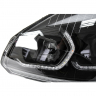 Фары передние с 4-мя BI-LED линзами с ДХО в стиле BMW Лада Приора (черные)