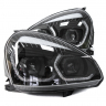 Фары передние с 4-мя BI-LED линзами с ДХО в стиле BMW Лада Приора (черные)