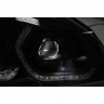 Фары передние с 4-мя BI-LED линзами с ДХО в стиле BMW Лада Приора (черные)