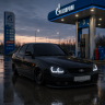Фары передние с 4-мя BI-LED линзами с ДХО в стиле BMW Лада Приора (черные)