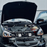 Фары передние с 4-мя BI-LED линзами с ДХО в стиле BMW Лада Приора (черные)
