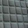 Обивки сидений (эко-кожа) "Квадраты" (центр с перфорацией) (с двойной строчкой) под цельный задний ряд Лада Гранта ФЛ (Г-образные подголовники) Белый