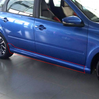 Накладка на порог оригинальная (правая) Drive Active Лада Гранта ФЛ (окрашенная)