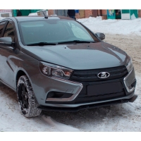 Сплиттер переднего бампера "ASM" "VTS 2.0" Лада Веста (окрашенный)