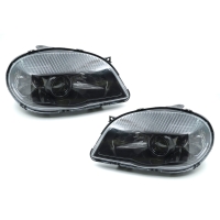 Фары передние нового образца чёрные (комплект) Шевроле Нива