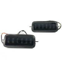 Надфарники светодиодные LED (6 линз, 2 режима) Лада Нива 4х4 (055-YW)