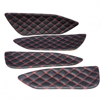 Вставки в дверные карты (эко-кожа с двойной строчкой) "Квадраты" Лада Веста (4 шт.)