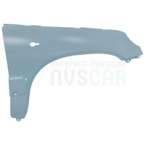 Крыло переднее правое "Тольятти" Шевроле Нива с/о (Жидкое серебро 669)